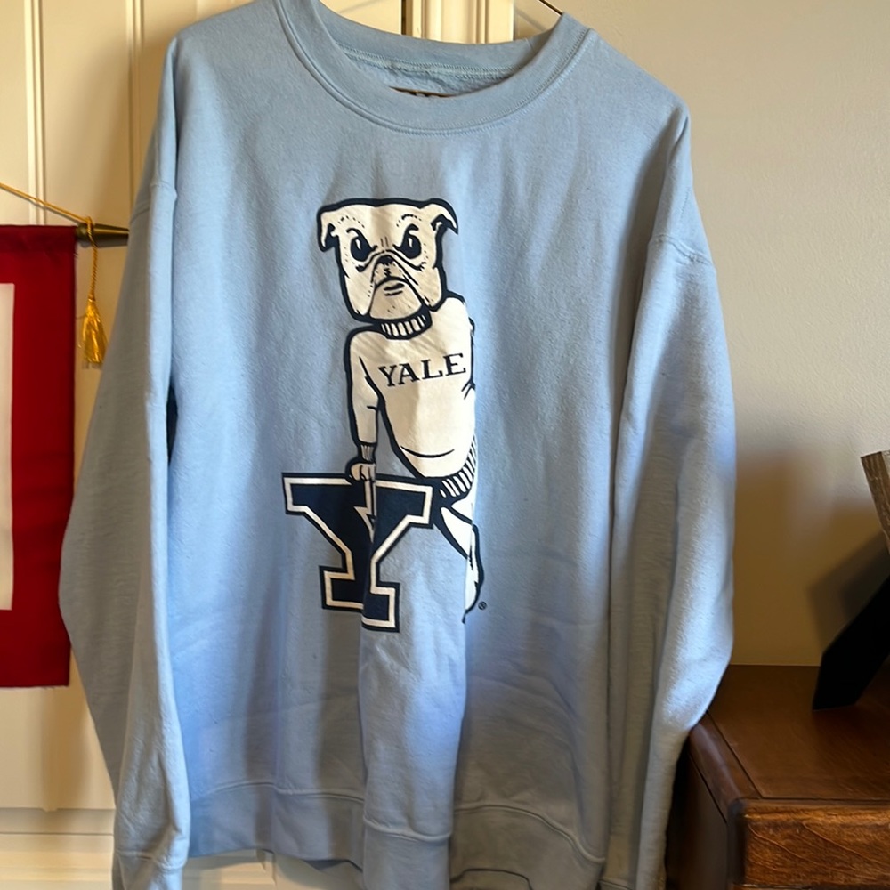 Light blue Yale crew neck